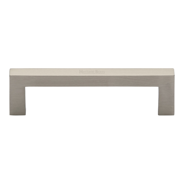 C0339 96-SN • 096 x 106 x 30mm • Satin Nickel • Heritage Brass City Cabinet Pull Handle